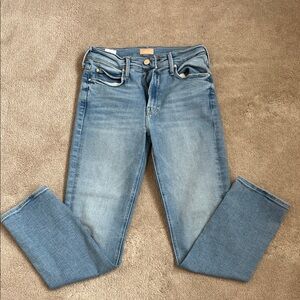 MOTHER mid-rise dazzler ankle jeans